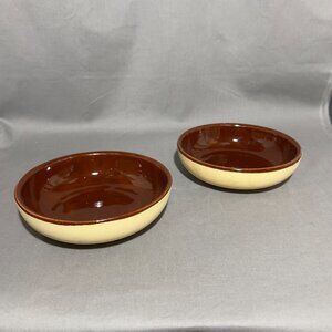 Vtg Watt Stoneware Pottery Oven Ware #94 Cereal Bowl Bisque Ware Brown Glaze USA